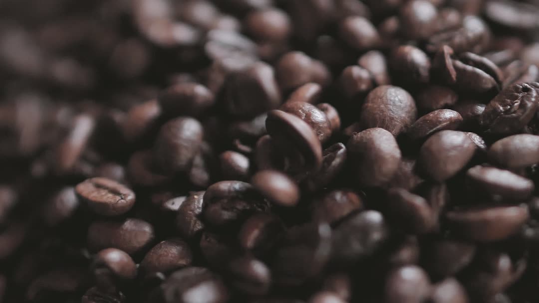 Grãos de café torrados